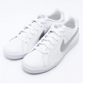 Nike Women’s Shoes - Court Royale White With Silver Swoosh